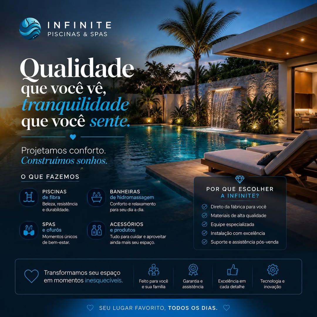 Piscina com Deck — Infinite Piscinas